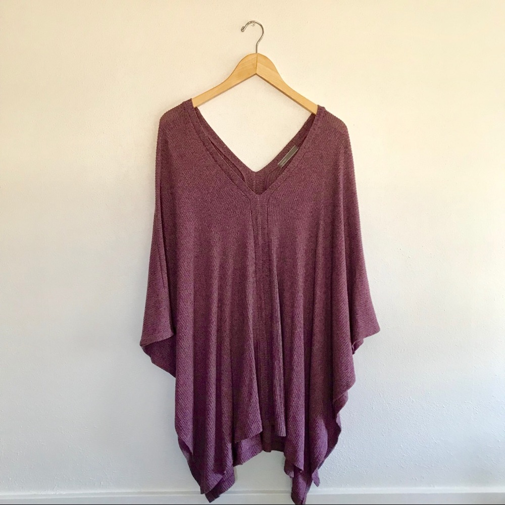 Cherish cozy burgundy tunic/poncho